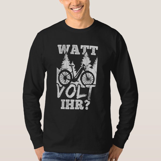 Camiseta Watt Volta O Ciclo De Bicicleta E Da Emtb (Frente)