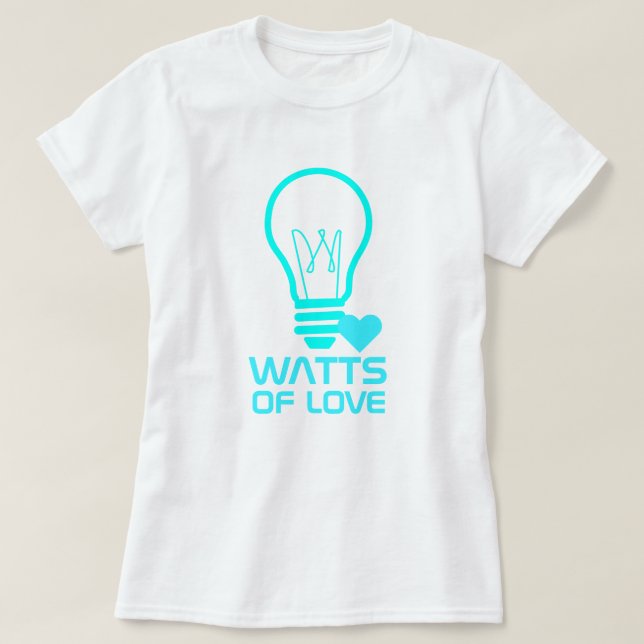 Camiseta Watts do amor (Frente do Design)