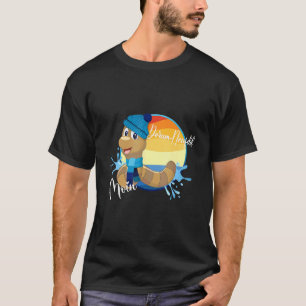 Camiseta Wattworm North Sea Beach Wadtenseer Dorum Neufeld
