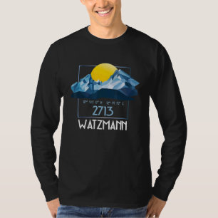 Camiseta Watzmann 2713 M Bavarian Berchtesgaden Low Poly Mo