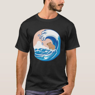Camiseta Wave Capybara Surfing Capibara Animal