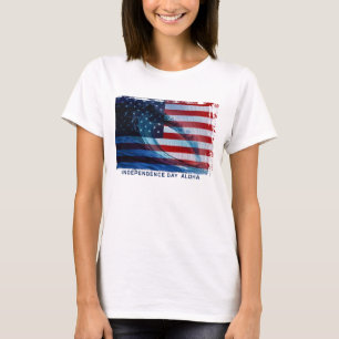 Camiseta Wave Flag USA Ladens T-Shirts