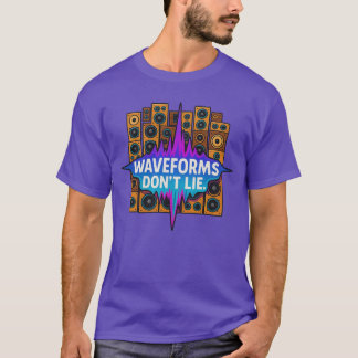 Camiseta Waveforms Don’t Lie – Music Producer Tee