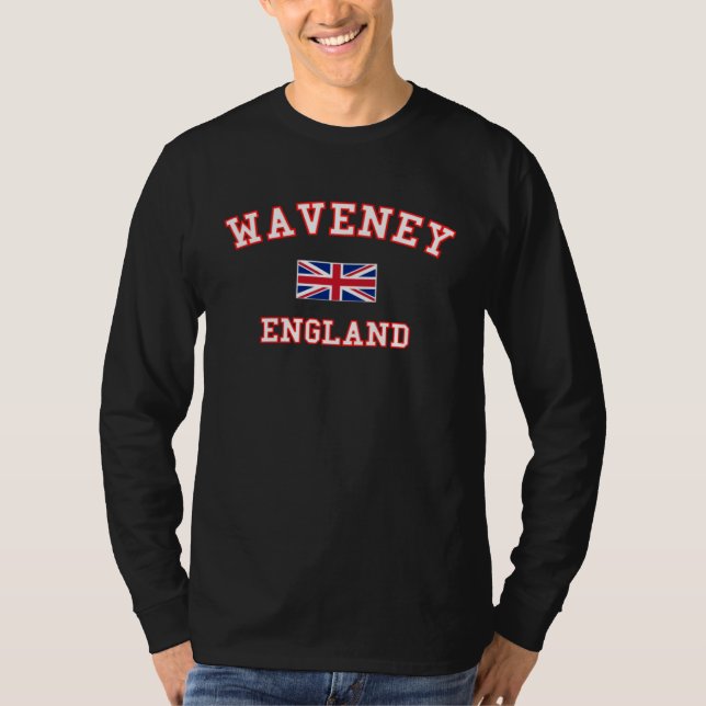 Camiseta WAVENEY British Flag Badge (Frente)