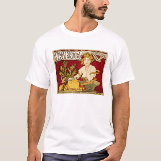 Camiseta Waverley dá um ciclo - arte Nouveau - Alphonse