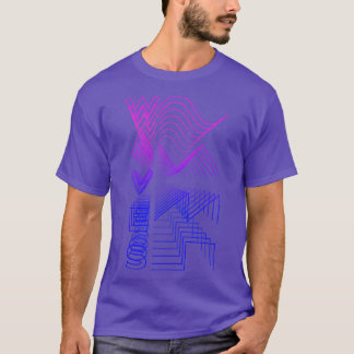 Camiseta Waves Waveform Audio Digital Design Modular Gift 1