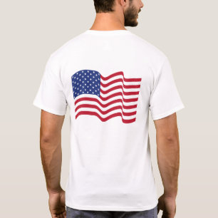 Camiseta Waving American Flag Jaqueta