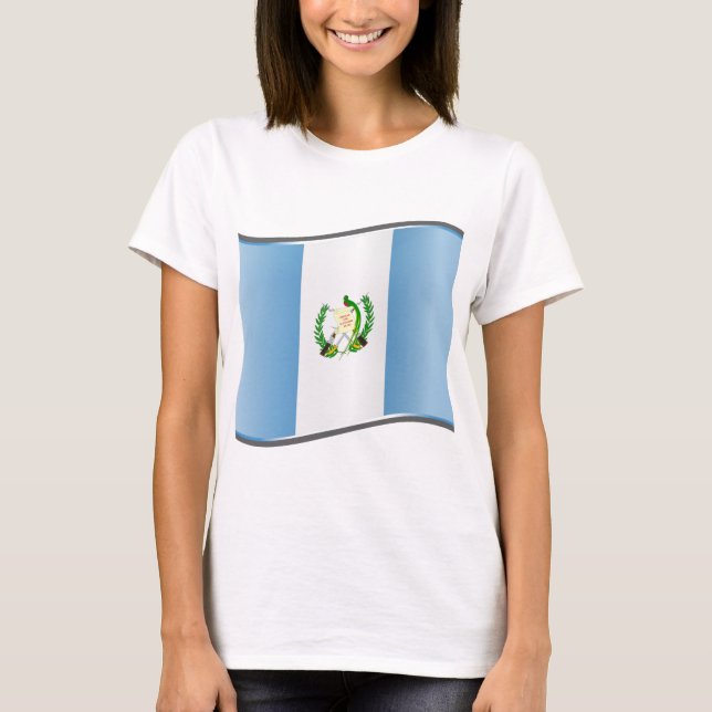 Camiseta Wavy Guatemala Flag (Frente)