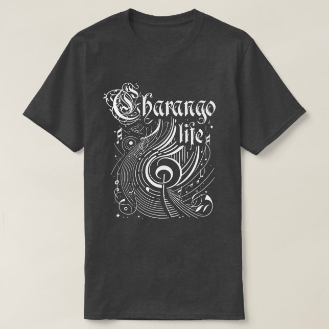 Camiseta Wavy Music Charango Life (Frente do Design)