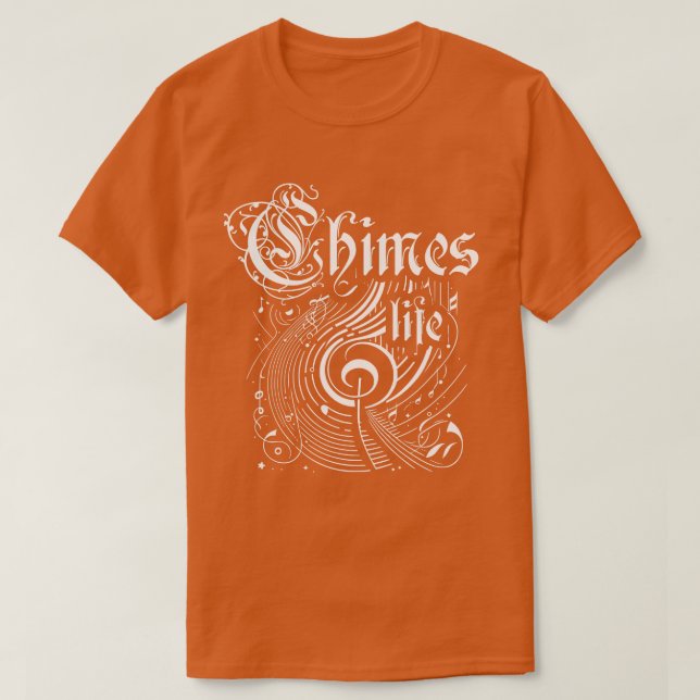 Camiseta Wavy Music Chimes Life (Frente do Design)