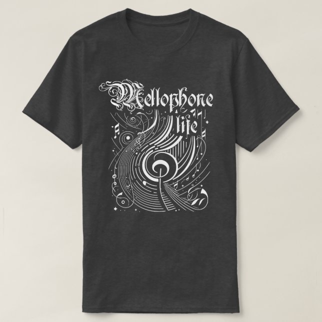 Camiseta Wavy Music Mellophone Life (Frente do Design)