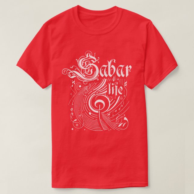 Camiseta Wavy Music Sabar Life (Frente do Design)