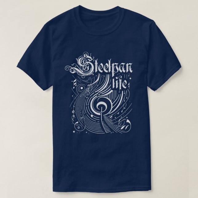 Camiseta Wavy Music Steelpan Life (Frente do Design)