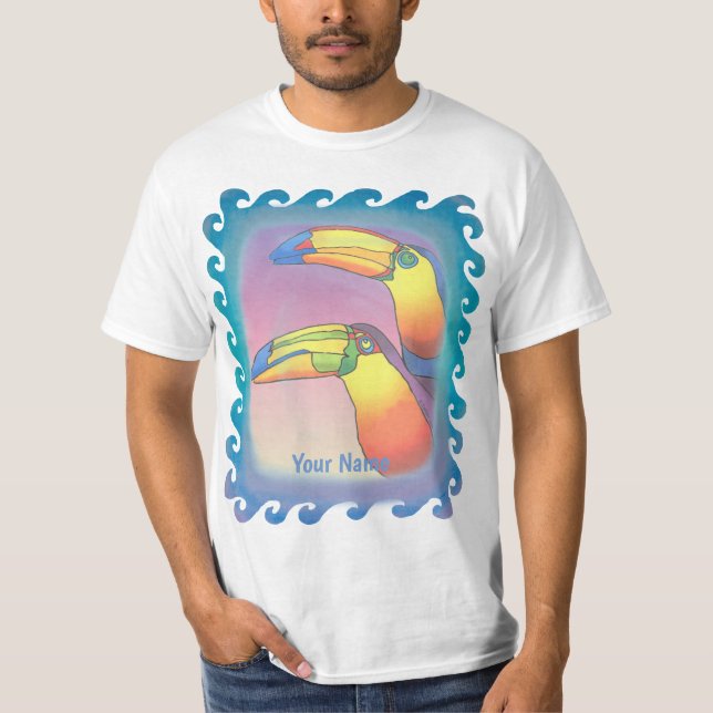 Camiseta Wavy Two Toucans  (Frente)