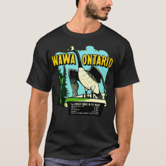 Camiseta Wawa Ontario Maior Viagens vintage de Ganso