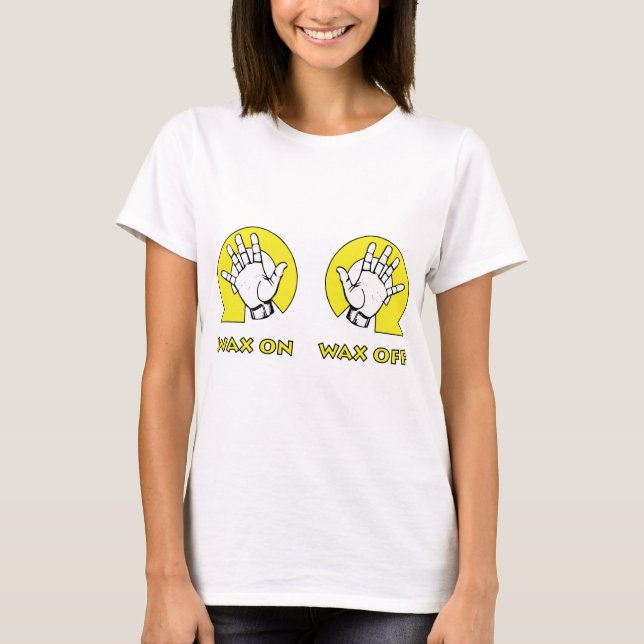 Camiseta Wax On Wax Off (Frente)