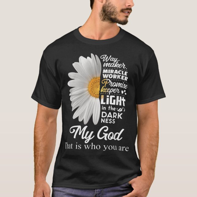 Camiseta Way Maker Miracle Worker Promise Keeper Light Jesu (Frente)