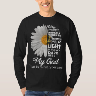 Camiseta Way Maker Miracle Worker Promise Keeper Light Jesu