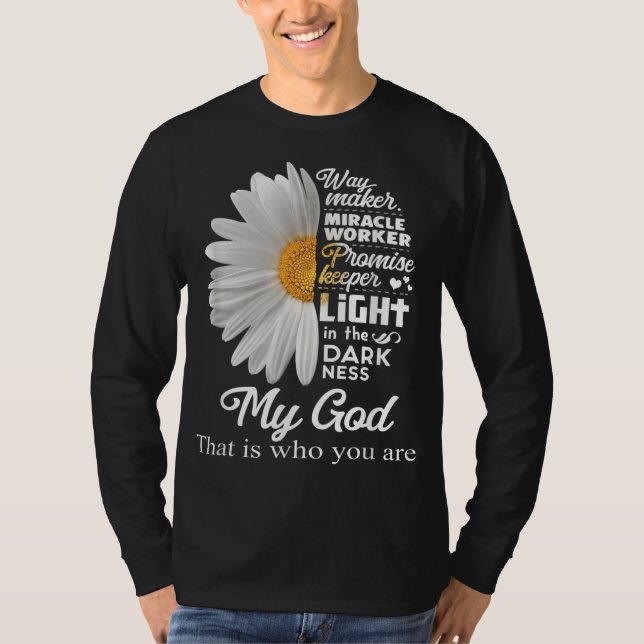 Camiseta Way Maker Miracle Worker Promise Keeper Light Jesu (Frente)