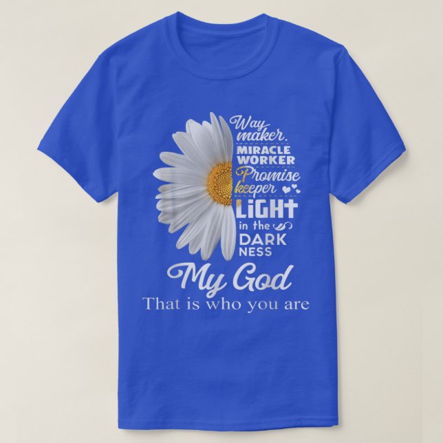 Camiseta Way Maker Miracle Worker Promise Keeper Light Jesu (Frente do Design)