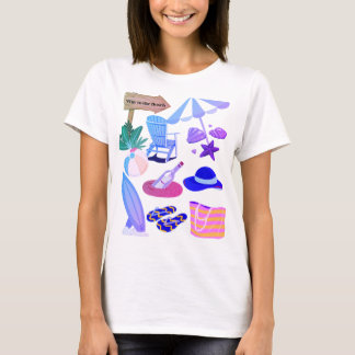 Camiseta Way to Beach - Summer Vacation Clipart Design