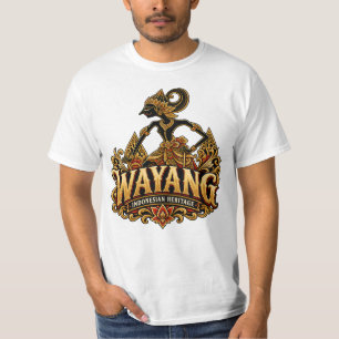 Camiseta Wayang Patrimônio Indonésio v3