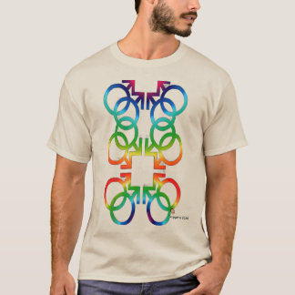 Camiseta WAyCOOL PREENCHIMENTO GRADIENTE ARCO-ÍRIS