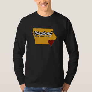 Camiseta WAYLAND IOWA IA EUA Lindo Merch de Lembrança Cid