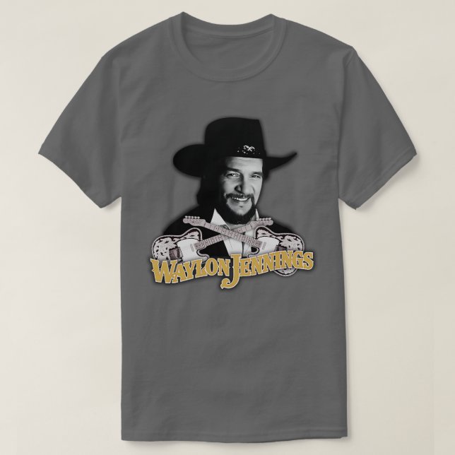 Camiseta Waylon Jennings Ramblin Man 2 (Frente do Design)