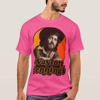 Camiseta Waylon Jennings Vintage Iron On