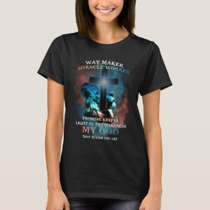 Camiseta Waymaker Miracle Worker Lion Jesus Cristo Religião