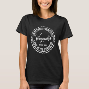 Camiseta Waymaker Miracle Worker Promise Keeper Christian I