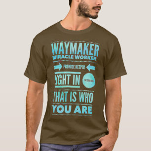 Camiseta Waymaker Miracle Worker Promise Keeper Jesus Faith