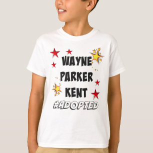 Camiseta Wayne, Parker, Kent #Adopted a adopção dos