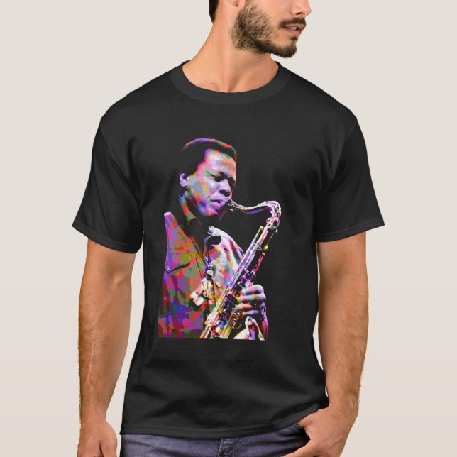 Camiseta Wayne Shorter. saxofonista e compo do jazz america (Frente)
