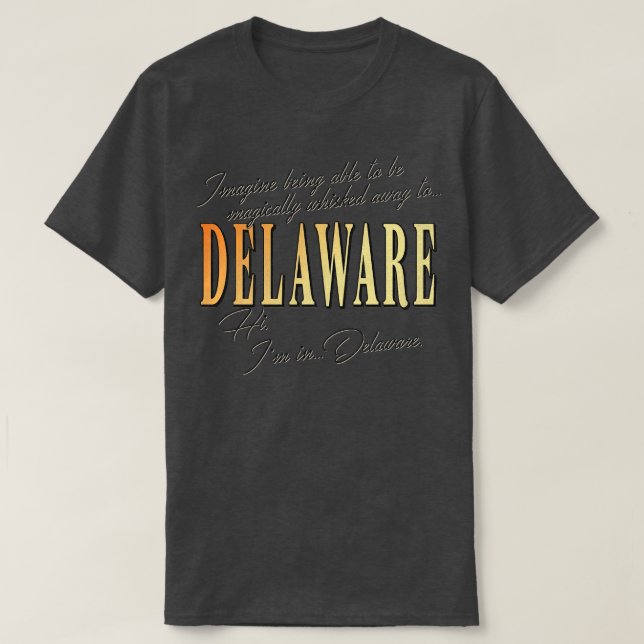 Camiseta Waynes World Hi Im Em Delaware (Frente do Design)