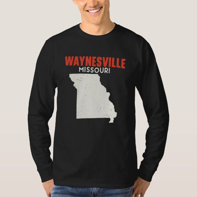 Camiseta Waynesville Missouri USA State America Travel Miss (Frente)