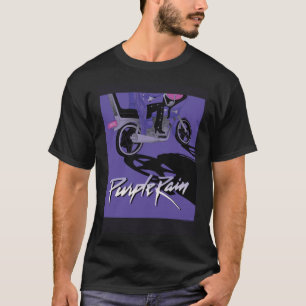 Camiseta WB100 Purple Rain Prince Motocicleta Capa do Álbum