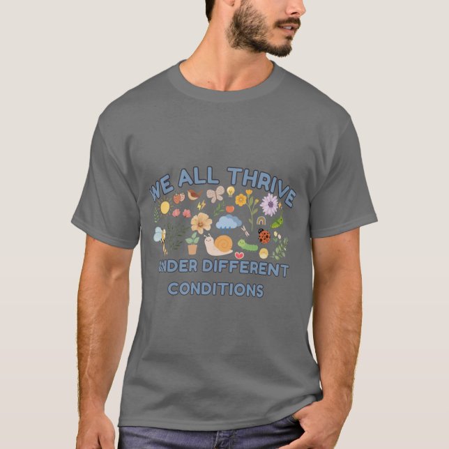 Camiseta We Allhrive Under Different Conditions Inclusive D (Frente)