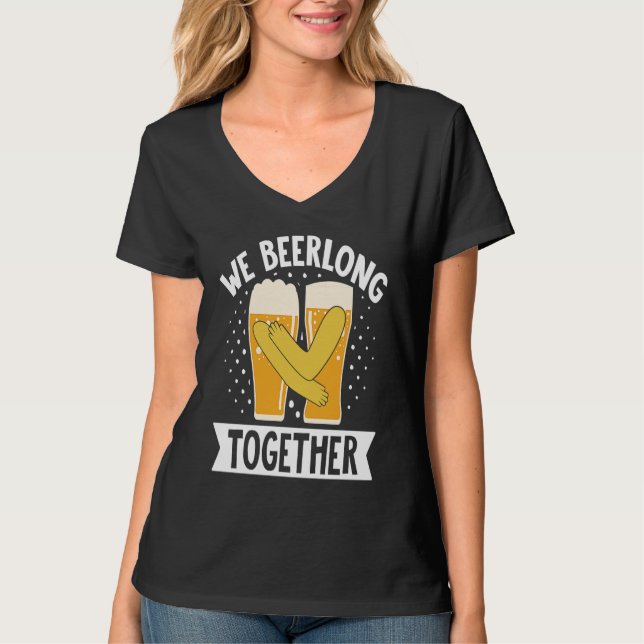 Camiseta We Beerlong Together Smoker Grill Barbecue Meat Gr (Frente)