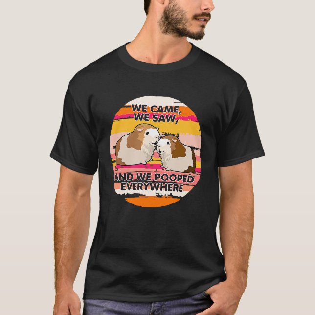 Camiseta We Came We Saw And We Pooped Everywhere Animal (Frente)