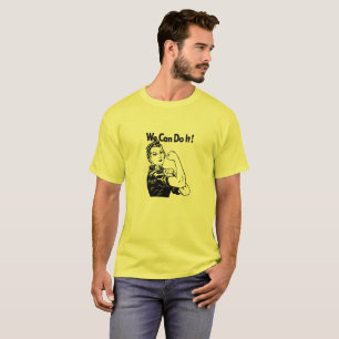 Camiseta We Can Do It! Adesivo Rosie, a Rebitadeir