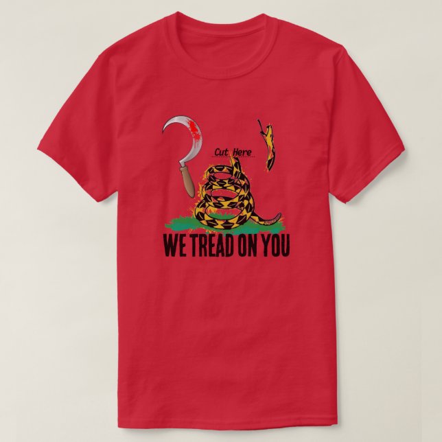 CAMISETA WE TREAD ON YOU (Frente do Design)