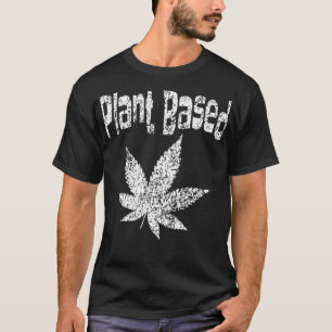 Camiseta Weaf Stoner Distress Plant Based Diet Lov Pote