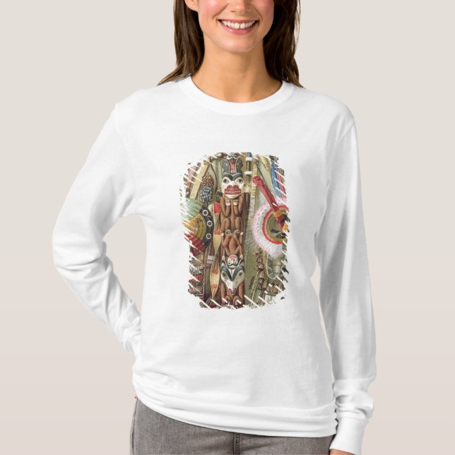 Camiseta Weaponsutensils e ornamento dos AmericanIndians (Frente)