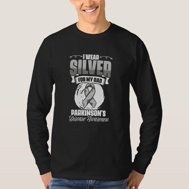 Camiseta Wear Silver For Dad PD Patients Parkinson's Diseas (Frente)