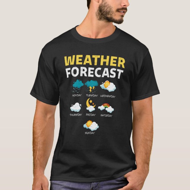 Camiseta Weather Forecast For Today Report Weather (Frente)