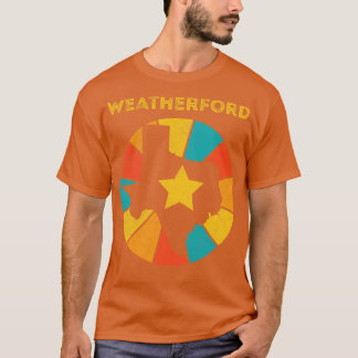 Camiseta Weatherford Texas Vintage angustiou Souvenir 1