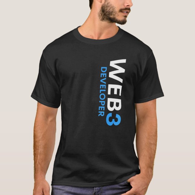 Camiseta Web3 Desenvolvedor Criptomoeda Descentralizada Web (Frente)