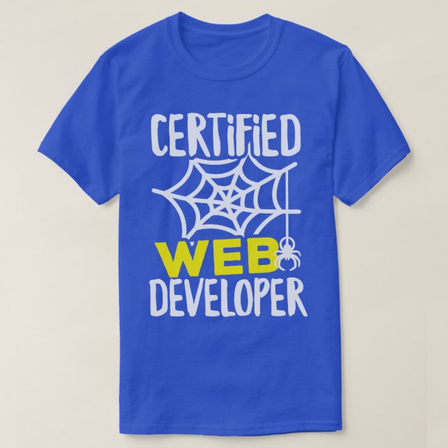 Camiseta Web Developer certificado (Frente do Design)